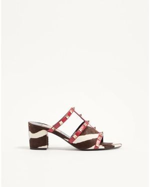 Valentino Garavani Rockstud Slide Sandal - Multicolour