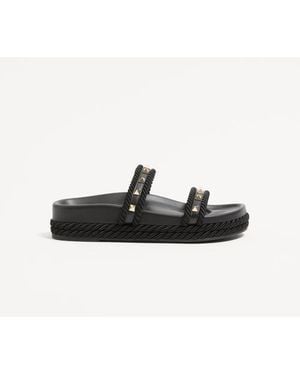 Valentino Garavani Rockstud Slide Sandal - White