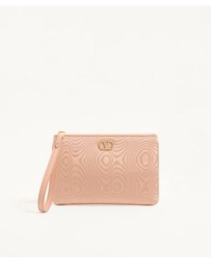 Valentino Garavani Vlogo Signature Clutch - Natural