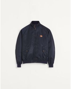 Valentino Nylon Blouson With Vlogo Patch - Blue