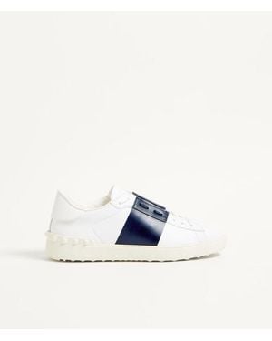 Valentino Garavani Calfskin Open Sneaker - Blue