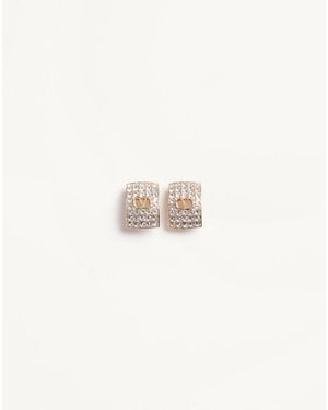 Valentino Garavani Vlogo Signature Ohrringe Aus Metall Mit Strass Und Swarovski-Kristallen Frau