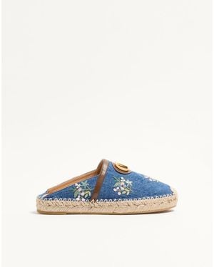 Valentino Garavani Vlogo Signature Mule - Blue