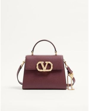 Valentino Garavani Vsling Small Handbag - Purple