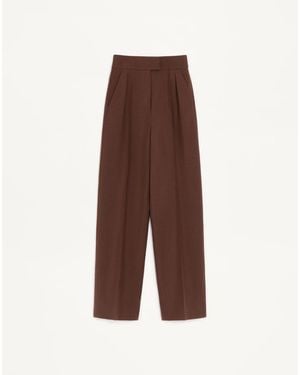 Valentino British Mohair Trousers - Brown
