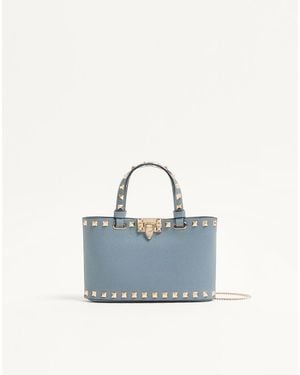 Valentino Garavani Rockstud Mini Shopping Bag - Blue