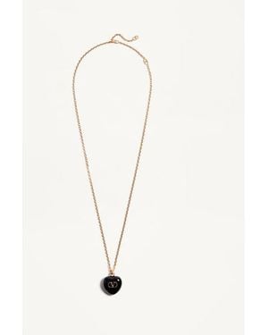 Valentino Garavani Collar Coeur Royal De Metal Y Esmalte Mujer - Neutro
