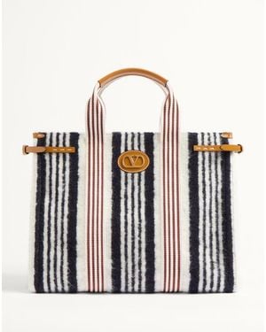 Valentino Garavani Antibes Wool Handbag - White
