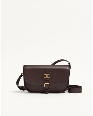 Valentino Garavani Petit Sac Porté Épaule Antibes En Cuir De Veau Homme - Marron