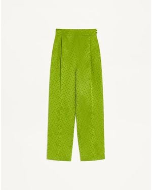 Valentino Jacquard Trousers - Green