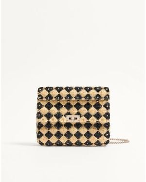 Valentino Garavani Rockstud Medium Spike Bag - Natural