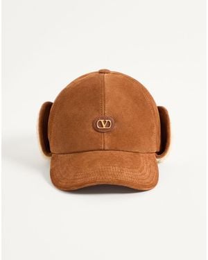 Valentino Garavani Vlogo Signature Baseball Cap - Brown