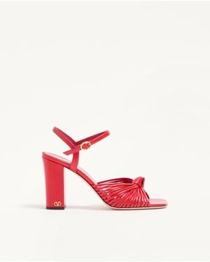 Valentino Garavani Annet Kidskin Sandal 90Mm 36.5 - Red