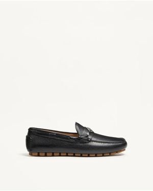 Valentino Garavani Driver Fastaway Buffalo Loafer 39 - White