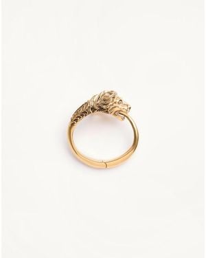 Valentino Garavani Rigid Metal Zoomorphe Bracelet - White