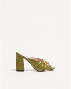 Valentino Garavani Vlogo Signature Slide Sandal - Green