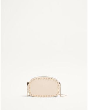 Valentino Garavani Mini Rockstud Shoulder Bag - Natural