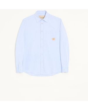 Valentino Camicia A Maniche Lunghe - Blu