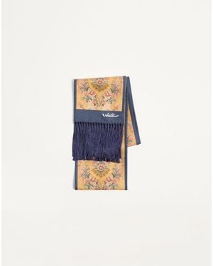 Valentino Garavani Après L'Hiver Bandeau Scarf - Blue