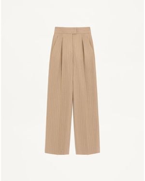 Valentino Faded Pinstripe Pants - Natural