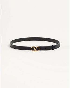 Valentino Garavani Vlogo Signature Belt - Natural