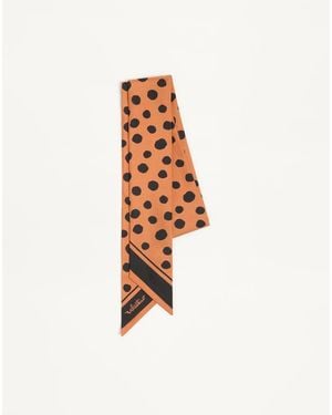 Valentino Garavani Scarf Bandeau Pois Dalmata - Bianco