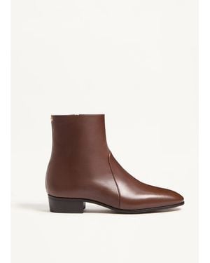 Valentino Garavani Pat Ankle Boot - Brown
