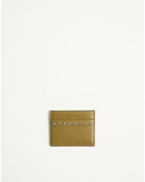Valentino Garavani Rockstud Cardholder - Natural