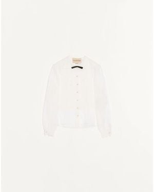 Valentino Organza Shirt - Natural