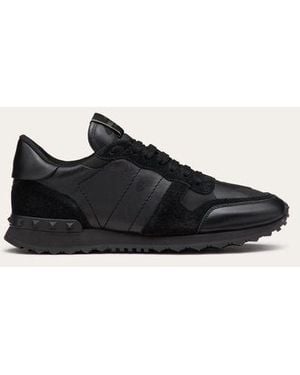 Valentino Garavani Camouflage Noir Rockrunner Trainer - Black
