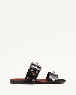 Valentino Garavani Nellcôte Slide Sandal - White
