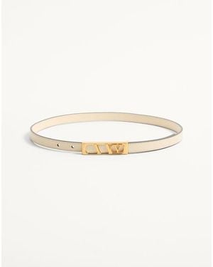 Valentino Garavani Vlogo Signature Belt - Natural