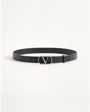Valentino Garavani Vlogo Signature Belt - White