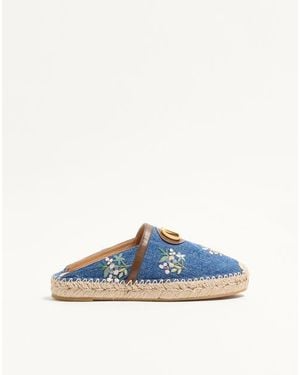 Valentino Garavani Vlogo Signature Mule - Blue