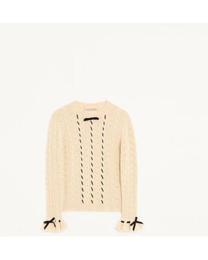 Valentino Wool Jumper - Natural