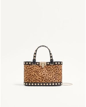 Valentino Garavani Mini Rockstud Shopping Bag - Natural