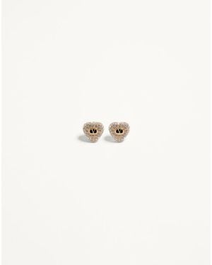 Valentino Garavani Coeur Royal Earrings - Natural