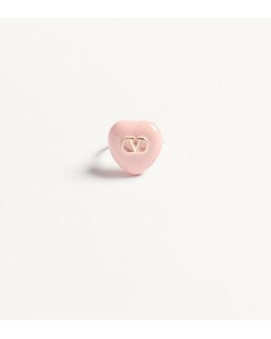 Valentino Garavani Coeur Royal Ring - Pink