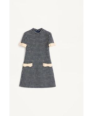 Valentino Short Boucle Dress - Blue