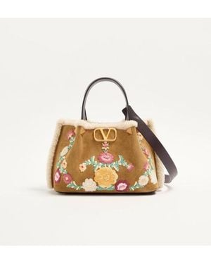 Valentino Garavani Small Shopping Bag - Metallic