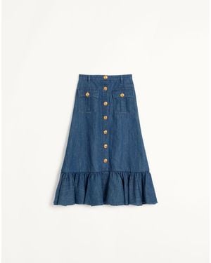 Valentino Lightweight Skirt - Blue