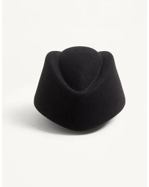 Valentino Garavani Vlogo Signature Merino Wool Hat - Black