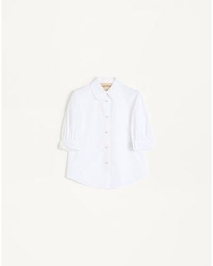 Valentino Cotton Popeline Shirt - White
