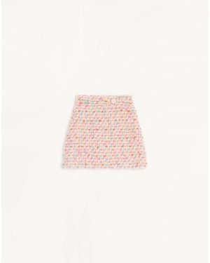 Valentino Candy Tweed Short Skirt - Pink