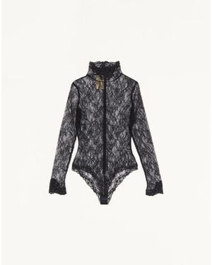 Valentino Floral Lace Body - Blue