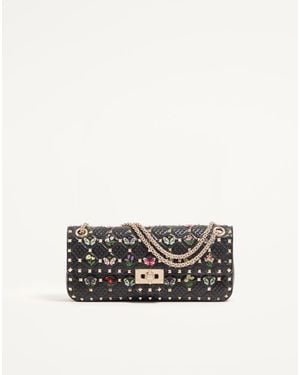 Valentino Garavani Rockstud Spike Medium Shoulder Bag - White