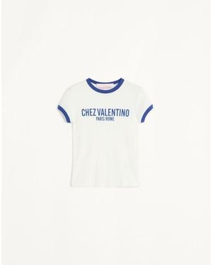 Valentino Jersey Cotton T-Shirt - Blue