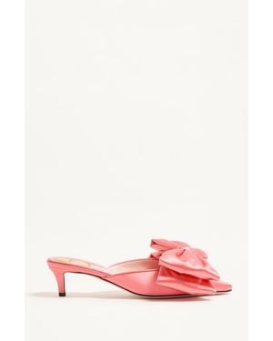 Valentino Garavani Yolande Satin Mule 45Mm 35 - Pink