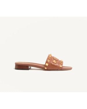 Valentino Garavani Plaster Caster Slide Sandal - Brown