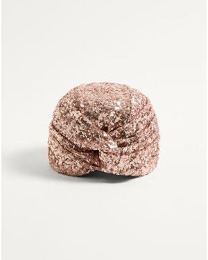 Valentino Garavani Turbante Con Paillettes Donna - Rosa